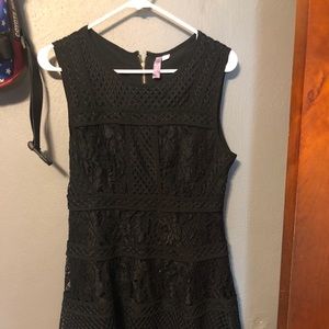 Short Black Lace Cocktail Dress